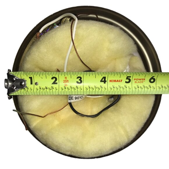 Ceiling Light Fixture Flushmount Flush Mount Round Circular GLobe Lamp Metal 6" - Picture 3 of 10